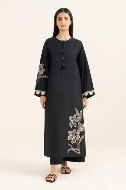 Mala 2Pc - Embroidered Dhanak bana Dora Unstitched