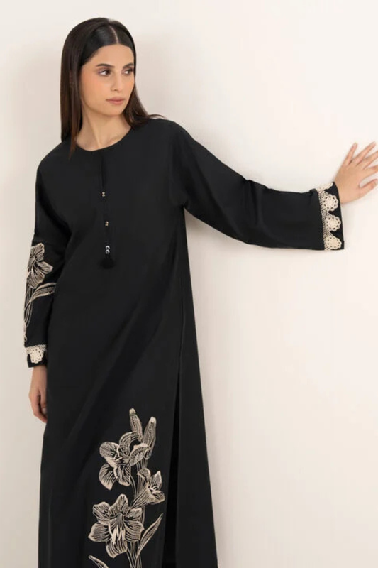 Mala 2Pc - Embroidered Dhanak bana Dora Unstitched