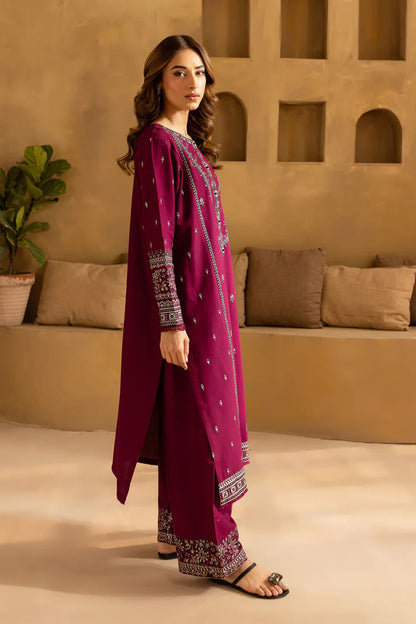 Hobbit 2Pc - Embroidered Dhanak bana Dora Unstitched