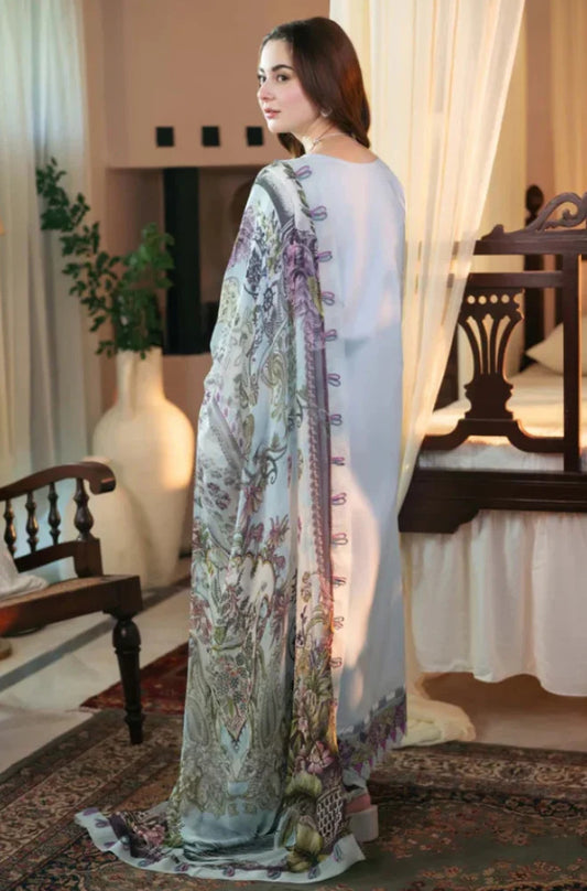Sapphire - 3PC Dhanak Embroidered Suit - MM#1007